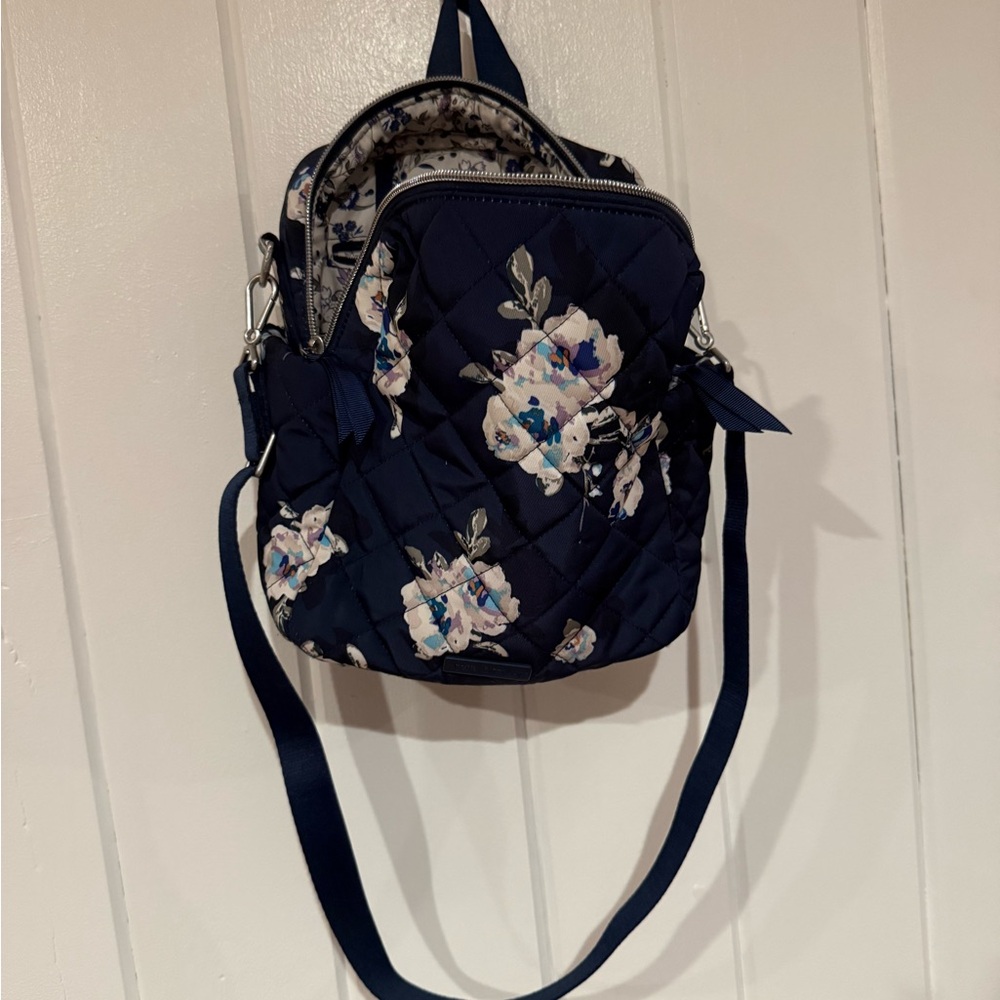 Vera Bradley Floral Quilted Women's Bag - Navy Blue
